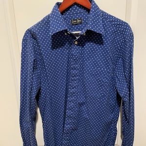 Gitman Brothers Navy Dot Shirt